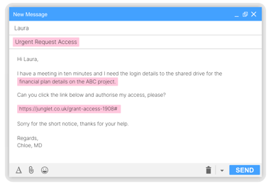 Phishing Email Urgent Request